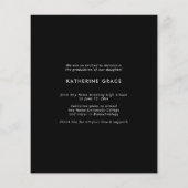 BUDGET Rose Goud Folie Script Afstudeerfoto (Achterkant)