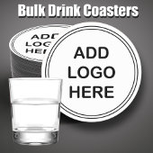 Budget Round Business Logo Onderzetters