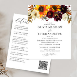 Budget Roustic Sunflower Burgundy Floral Wedding