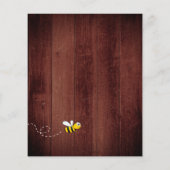 Budget Roustige Baby shower - Zonnebloem - uitnodi (Achterkant)