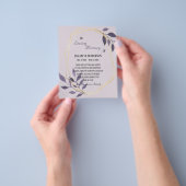 Budget/rouwkaart ter herinnering Condoleance. Flyer (Hand)