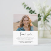 Budget rouwkaarten met foto (Staand voorkant)