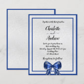Budget royal blue bow bruiloft (Voorkant / Achterkant)