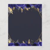 Budget Royal Blue Butterfly Sweet 16 Uitnodiging (Achterkant)