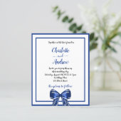 Budget royal blue elegant bow bruiloft (Staand voorkant)