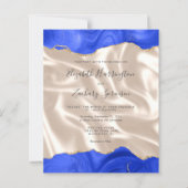 Budget Royal Blue Gold Agaat Ivoor Silk Wedding (Voorkant)