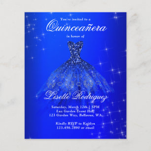 Budget Royal Blue Quinceanera