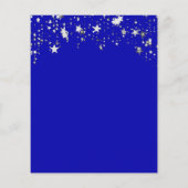 Budget royal blue zilsterstars bruiloft (Achterkant)