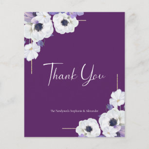 Budget Royal Paars Floral - Hartelijk dank