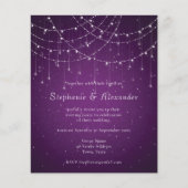 Budget Royal Paars & String Lights Evening Party (Voorkant)