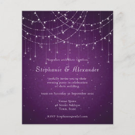 Budget Royal Paars & String Lights Evening Party