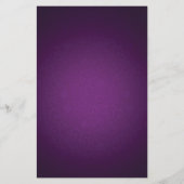 Budget Royal Paarse String Lights Bruiloft Menu (Achterkant)