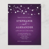 Budget Royal String Lights hoort Paarse bruiloft (Voorkant)