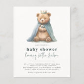 Budget Royal Teddy Bear Prince Boy Baby shower (Voorkant)