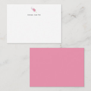 Budget Roze Aquarel Popsicle Persoonlijk Notitiekaartje