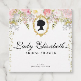 Budget roze Bloemen Bridgerton Vrijgezellenfeest Bedankjes Labels