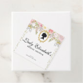 Budget roze Bloemen Bridgerton Vrijgezellenfeest Bedankjes Labels (In situ)