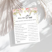 Budget roze Bloemen Bridgerton Vrijgezellenfeest Kaart