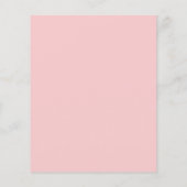 Budget roze bloemen bruiloft uitnodiging (Achterkant)
