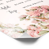 Budget Roze Bloemen High Tea Vrijgezellenfeest Mim Foto Afdruk (Hoek)