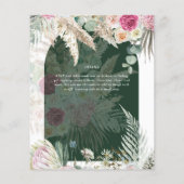 BUDGET Roze Bloemengras Pampas Bruiloft (Achterkant)