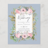 BUDGET Roze Blozende Bloemige Salie Groene Huweli (Voorkant)