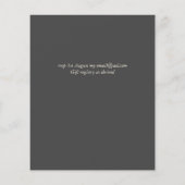 Budget Roze Blush Bloemen Bruiloft Ampersand (Achterkant)