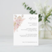 Budget Roze Boho Bloemendetails (Staand voorkant)