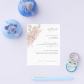 Budget Roze Boho Bloemendetails Flyer (Enkel)