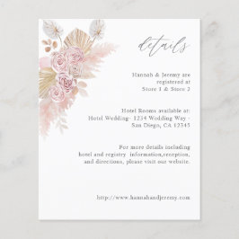 Budget Roze Boho Bloemendetails Flyer