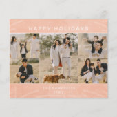 Budget Roze Botanische 5 foto Collage Vakantiekaar (Voorkant)