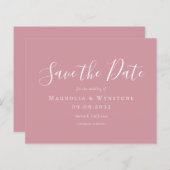 BUDGET roze bruinbruin bespaart de datum (Voorkant / Achterkant)