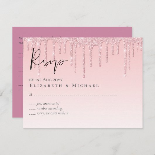 BUDGET Roze bruinbruin Briefkaart (Voorkant / Achterkant)