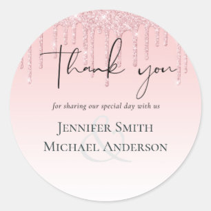 BUDGET Roze bruinbruin Ronde Sticker