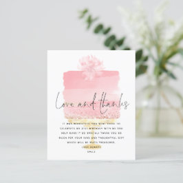 Budget roze Cake Script 21st Birthday Dank u