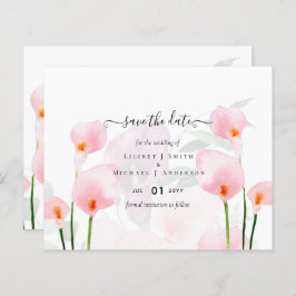 BUDGET Roze Calla Lily Weddenschap Opslagdatum QR-