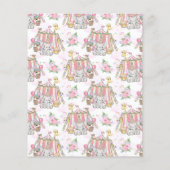 Budget Roze Carnaval Circus Kind 1e verjaardag (Achterkant)