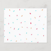 Budget Roze Donuts Meisje Baby Sprinkle Uitnodigin (Achterkant)