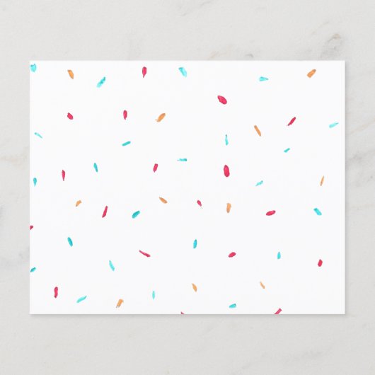 Budget Roze Donuts Meisje Baby Sprinkle Uitnodigin (Achterkant)