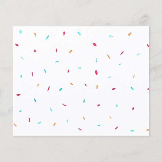 Budget Roze Donuts Meisje's Baby shower Invitation (Achterkant)