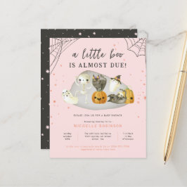 Budget Roze Een beetje Boo Halloween Baby shower