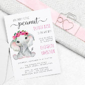 Budget Roze Elephant Waterverf Baby Girl Shower