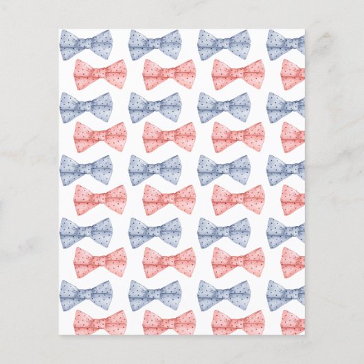 Budget Roze en Blauwe Bogen Gender Reveal Party Ka (Achterkant)