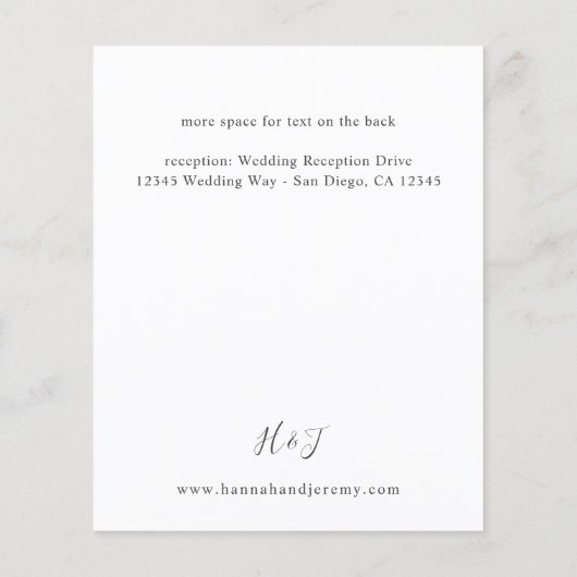 Budget Roze en Bourgogne Floral 7 — Gegevens (Achterkant)