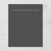 BUDGET  Roze en Grijze Floral bruiloft (Achterkant)