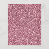 Budget roze en Silver Glitter Unicorn Birthday (Achterkant)