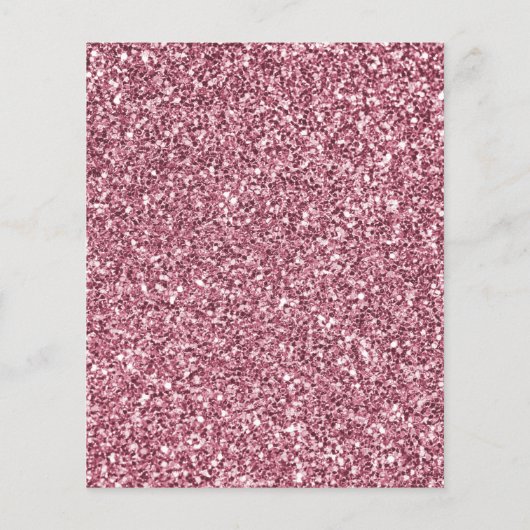 Budget roze en Silver Glitter Unicorn Birthday (Achterkant)