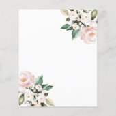 Budget Roze en White Baptism İnvitation (Achterkant)