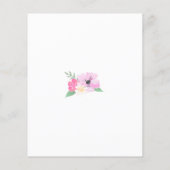 BUDGET roze flamingo babyshower cadeaus per post (Achterkant)