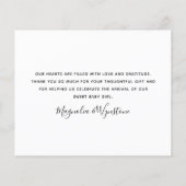 Budget Roze Foto Baby Hartelijk dank (Achterkant)